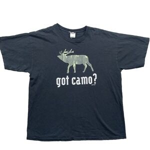 Go Fish T-Shirt Men's XL Got Camo Hunting Camping Y2K Gorpcore Outdoors Academia